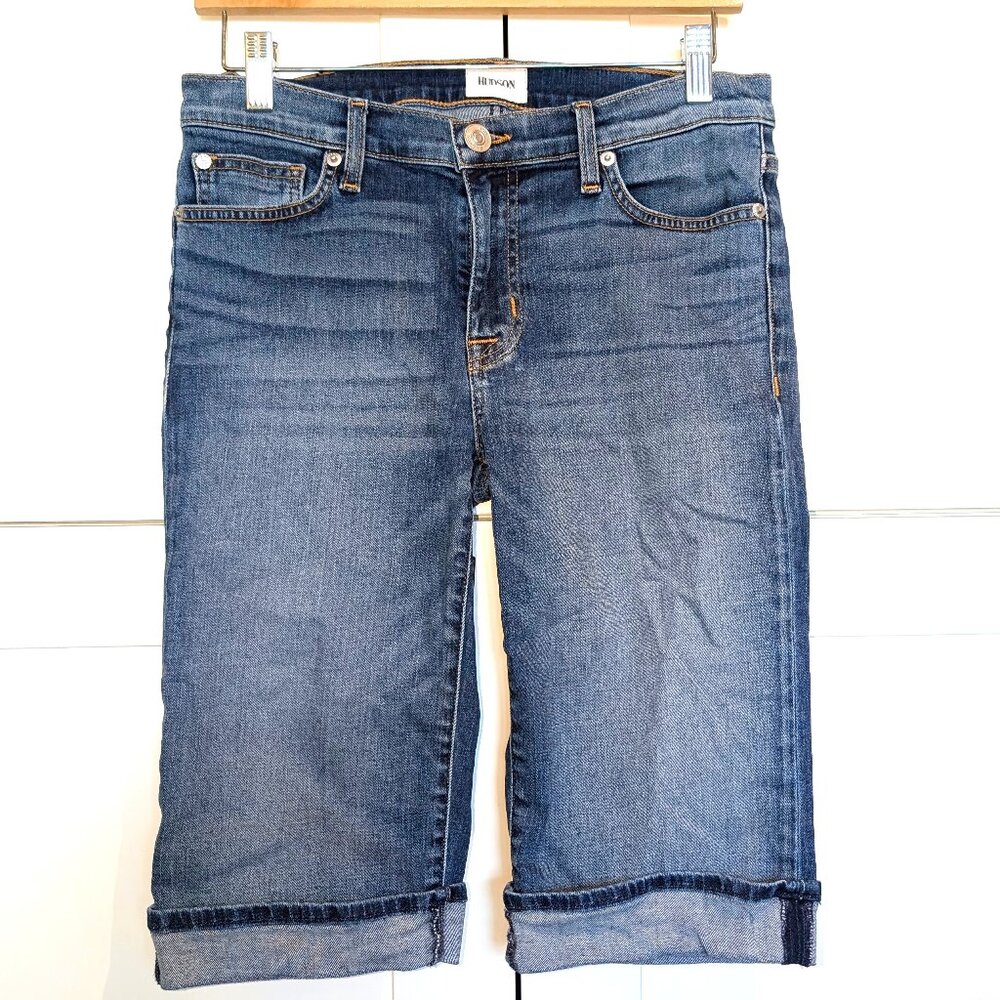 Hudson Amelia Cuffed Knee Shorts Size 28